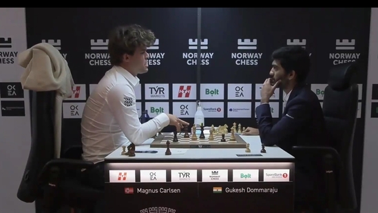 Magnus Carlsen apologised to D Gukesh following his table-banging outburst at Norway Chess 2025. (Twitter)