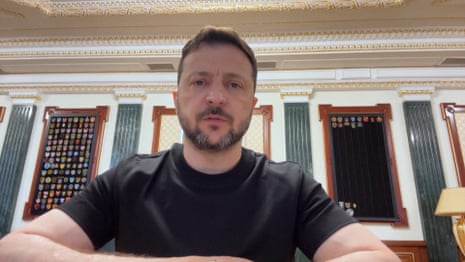 Zelenskyy praises 'brilliant' operation following drone attack on Russian bombers – video
