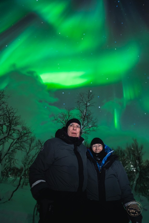 Mill Valley residents Ned Black and Holly Hadlock recently returned from Norway, where they saw the Northern Lights. (Courtesy Holly Hadlock)