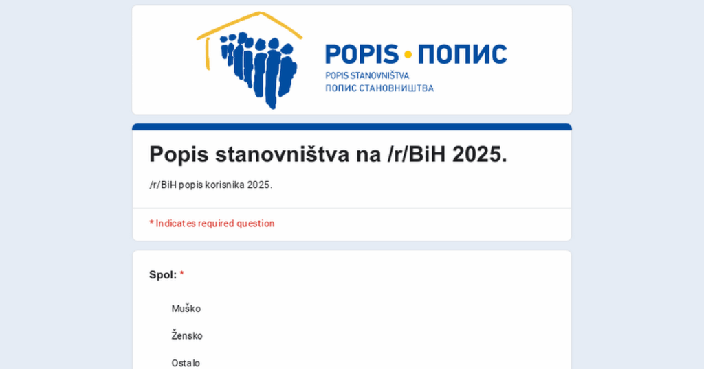 Results of the census on /r /BiH 2025. Results of the census on /r /BiH 2025.
