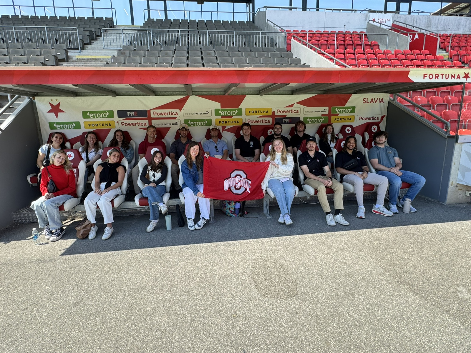 Students toured sports facilities and attended lectures by team administrators.