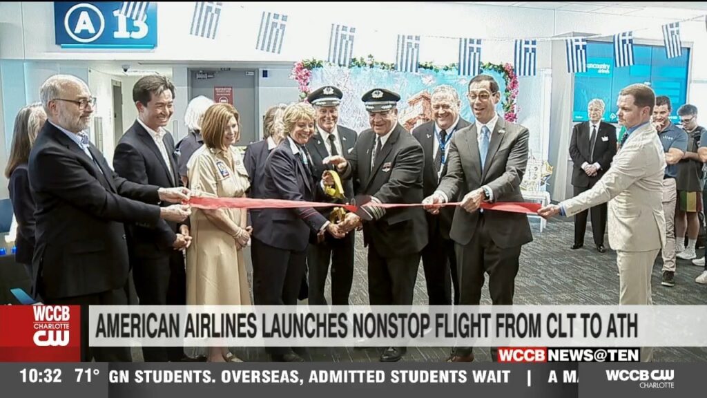 American Airlines kicks off first non-stop flight from Charlotte to Athens, Greece American Airlines kicks off first non-stop flight from Charlotte to Athens, Greece