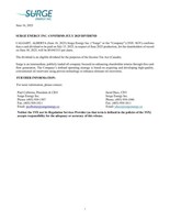 SURGE ENERGY INC. CONFIRMS JULY 2025 DIVIDEND