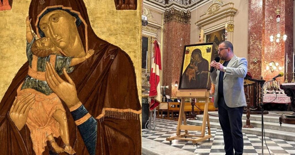 Venerated Birgu icon revealed to be much older Venerated Birgu icon revealed to be much older