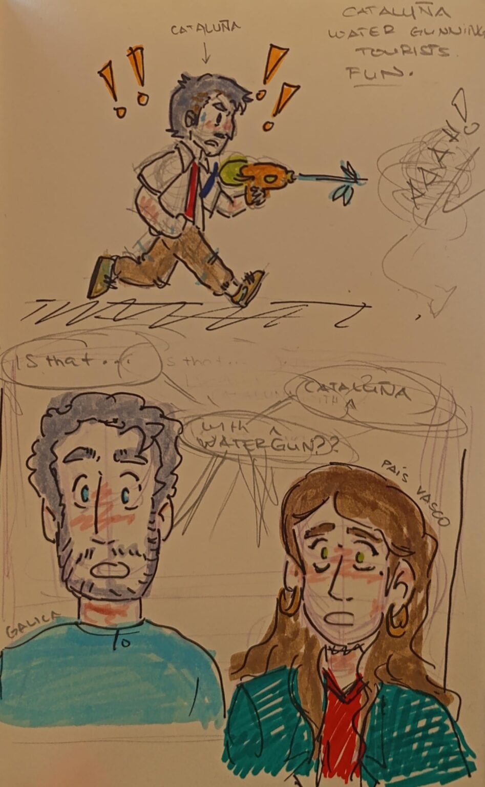 Made this tiny doodle comic