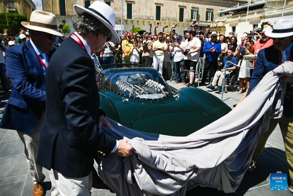 Show of classic cars and design kicks off in Valletta, Malta-Xinhua