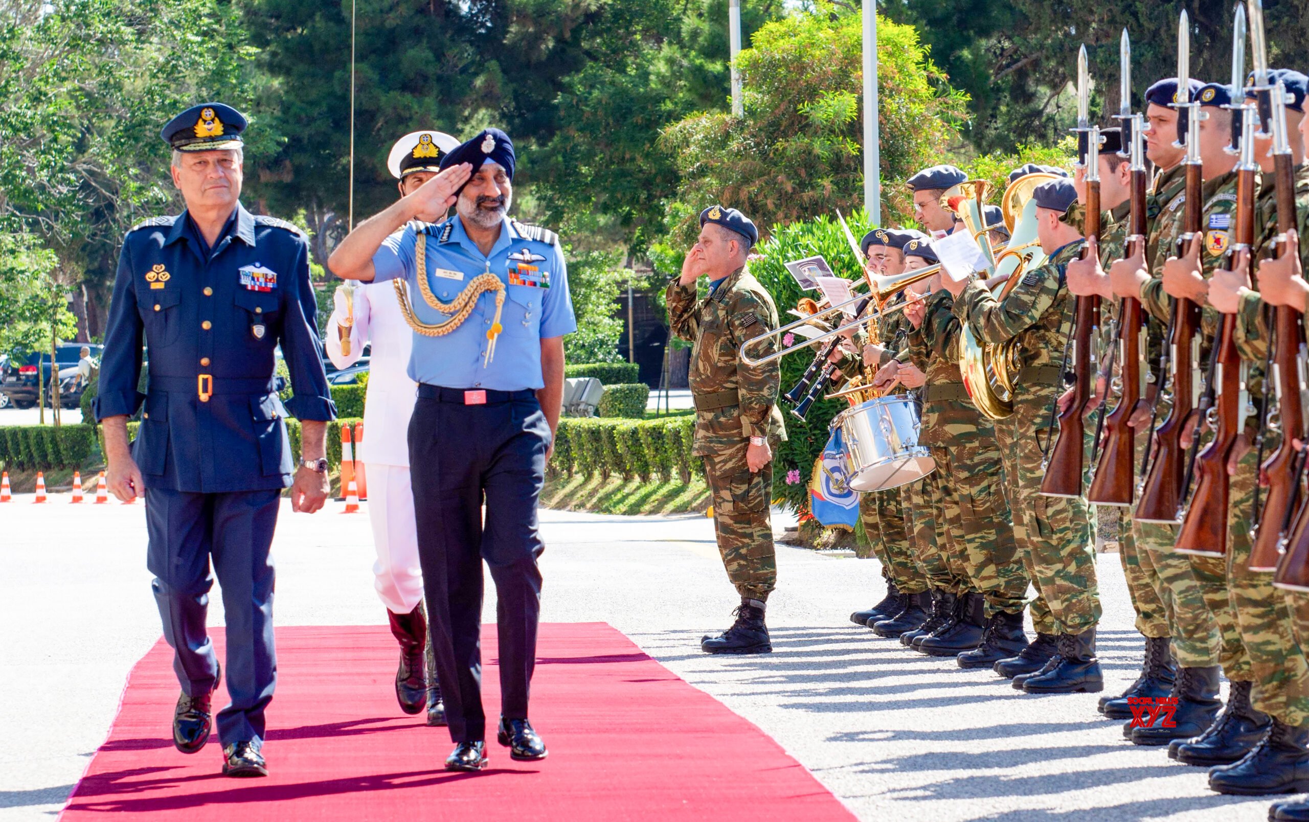 Greece: IAF Chief AP Singh Receives Guard of Honour During Greece Visit #Gallery Greece: IAF Chief AP Singh Receives Guard of Honour During Greece Visit #Gallery