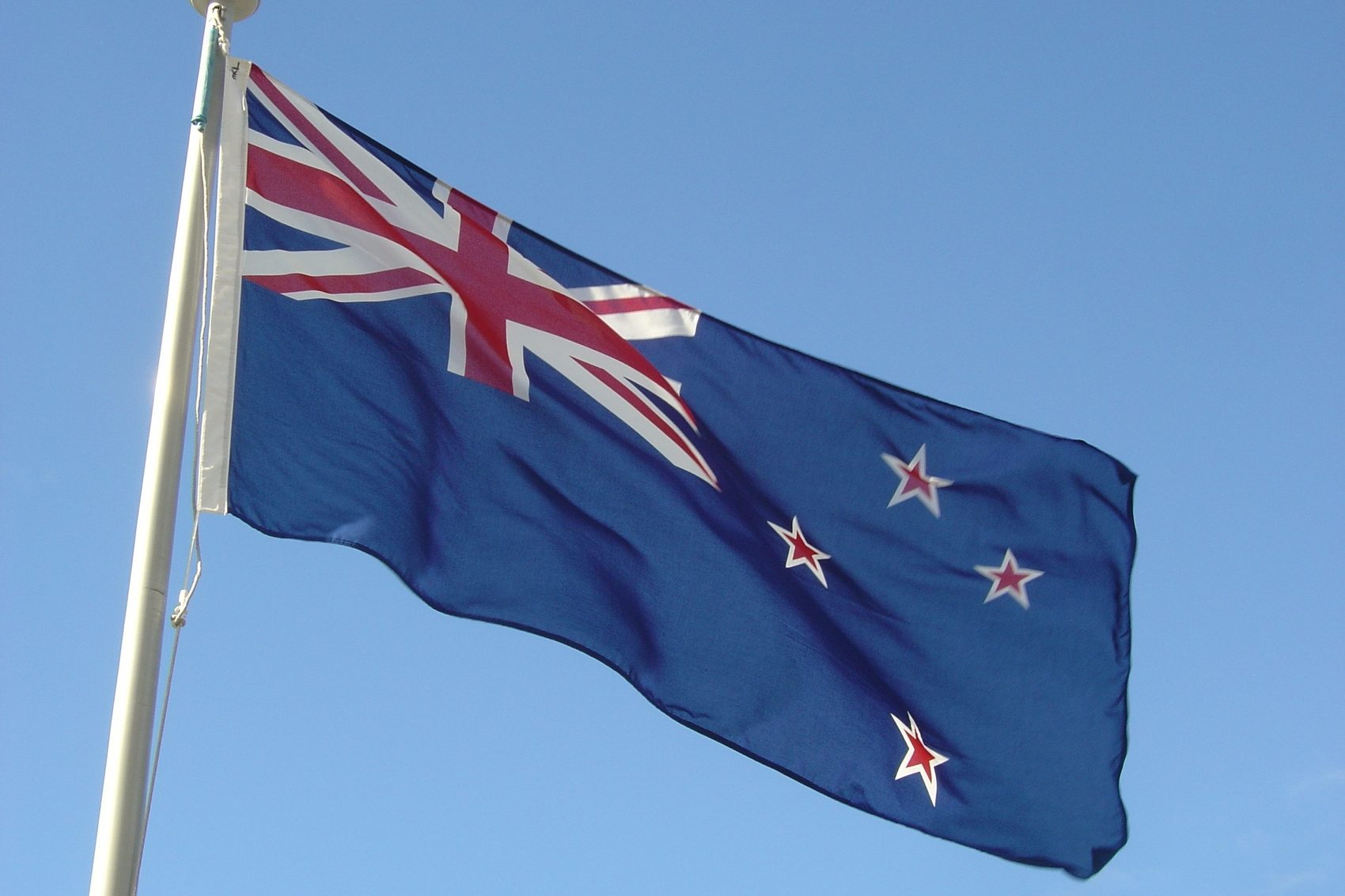 New Zealand flag. 