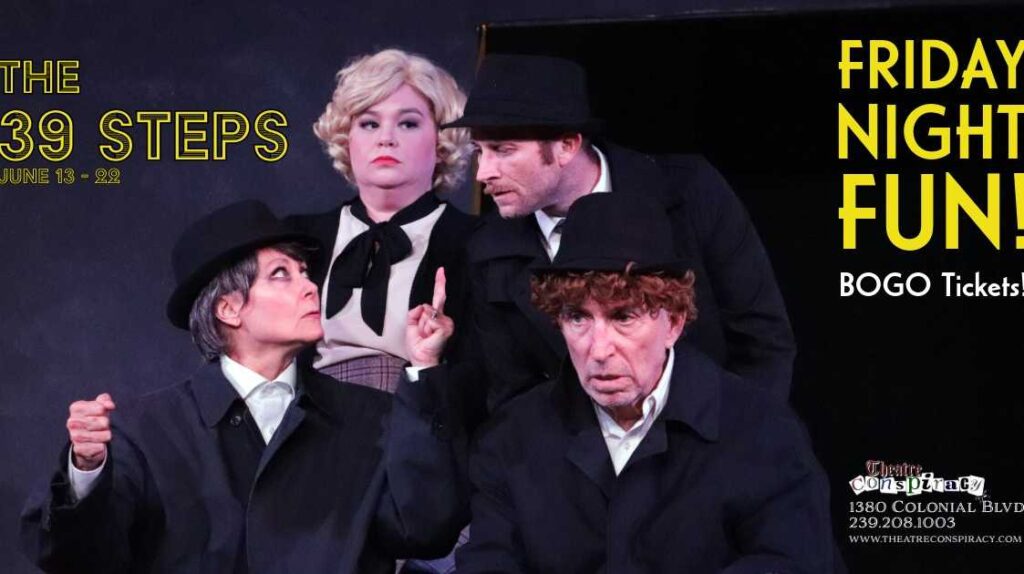 'The 39 Steps' is a fast-paced, comedic farewell from Theatre Conspiracy