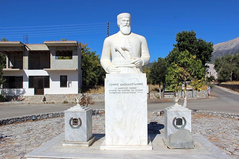 Daskalogiannis, the legendary revolutionary who raised the Sfakia against the Turks and inspired Kazantzakis. He found martyred death in the scaffold after being alive! - MACHINE OF TIME
