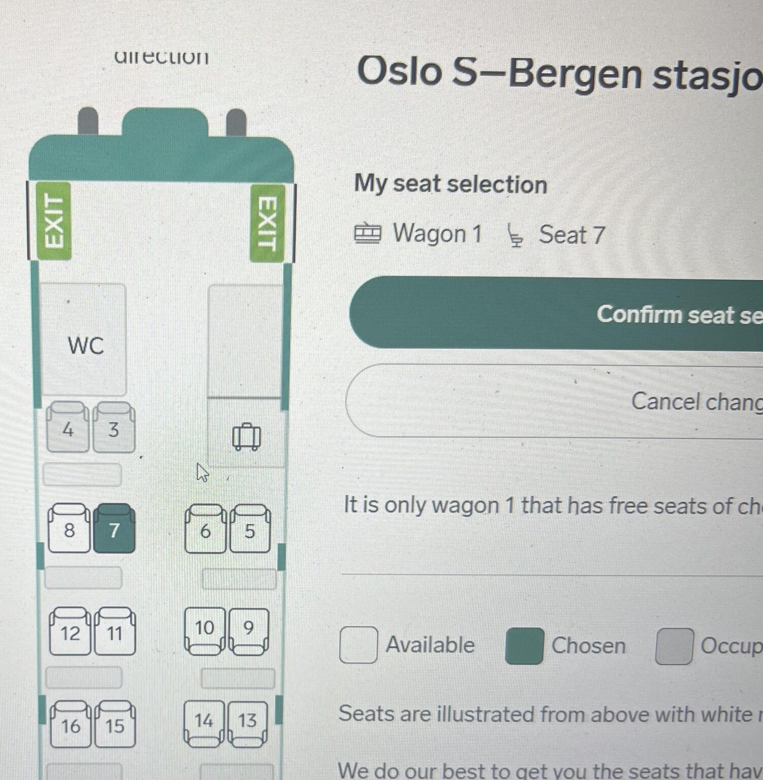 Accidental Vy seats Accidental Vy seats