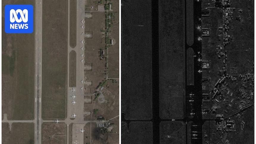 Images reveal aircraft lost in Ukraine's 'Spider's Web' attack on Russia