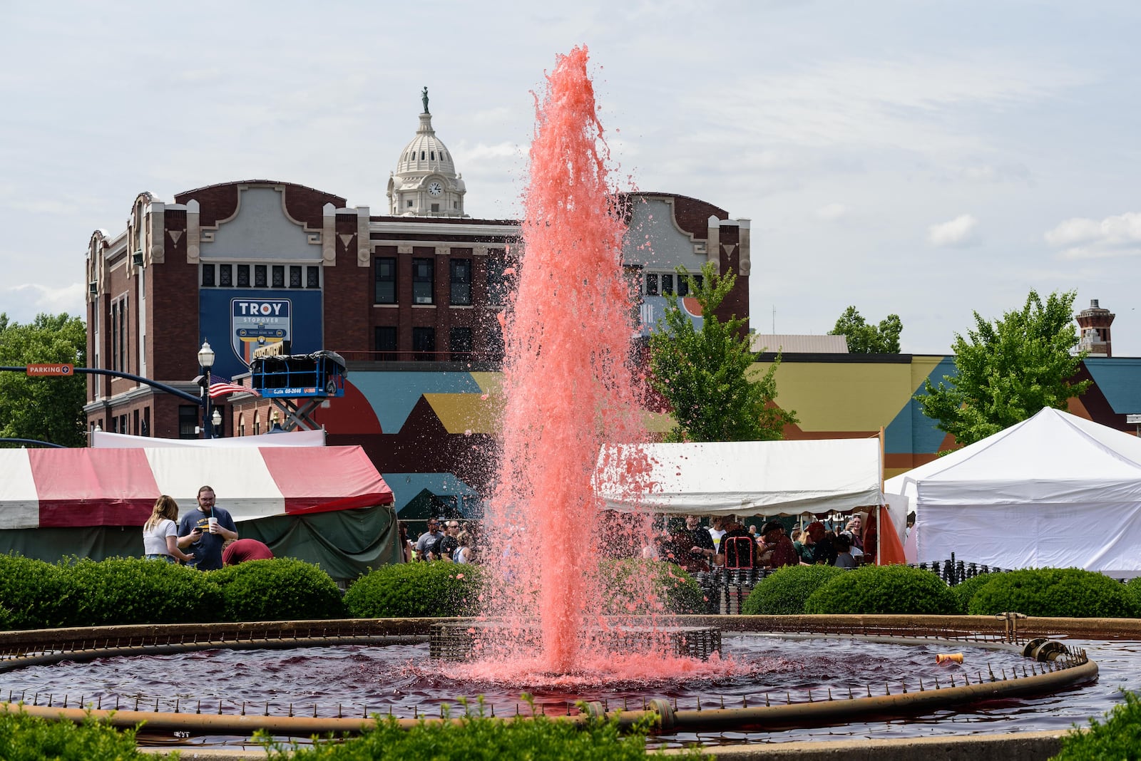 The 48th annual Troy Strawberry Festival took place on Saturday, June 1 and Sunday, June 2, 2024 in downtown Troy and the Great Miami River levee. Featured festivities included strawberry themed foods, vendors, live music and more. Here are scenes from Saturday plus a behind the scenes glimpse at the making of the festival’s famous strawberry donuts by Troy Music Boosters volunteers at Troy Memorial Stadium. This year’s festival theme was Blooming Berries. TOM GILLIAM / CONTRIBUTING PHOTOGRAPHER