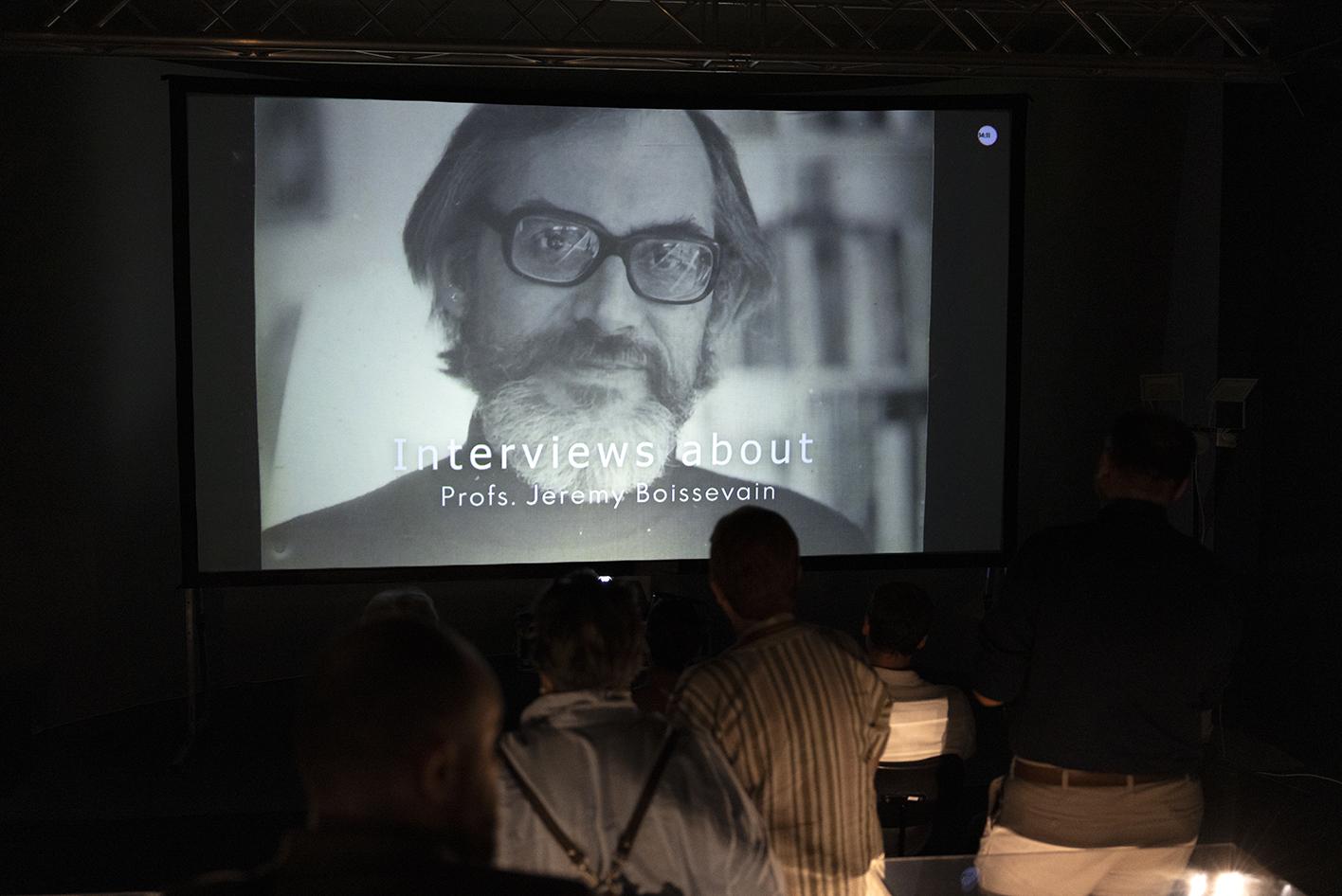 Jeremy Boissevain in a documentary showing at the Inquisitor’s Palace.