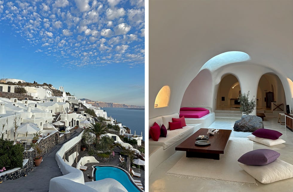 The Perivolas hotel in Santorini, Greece.