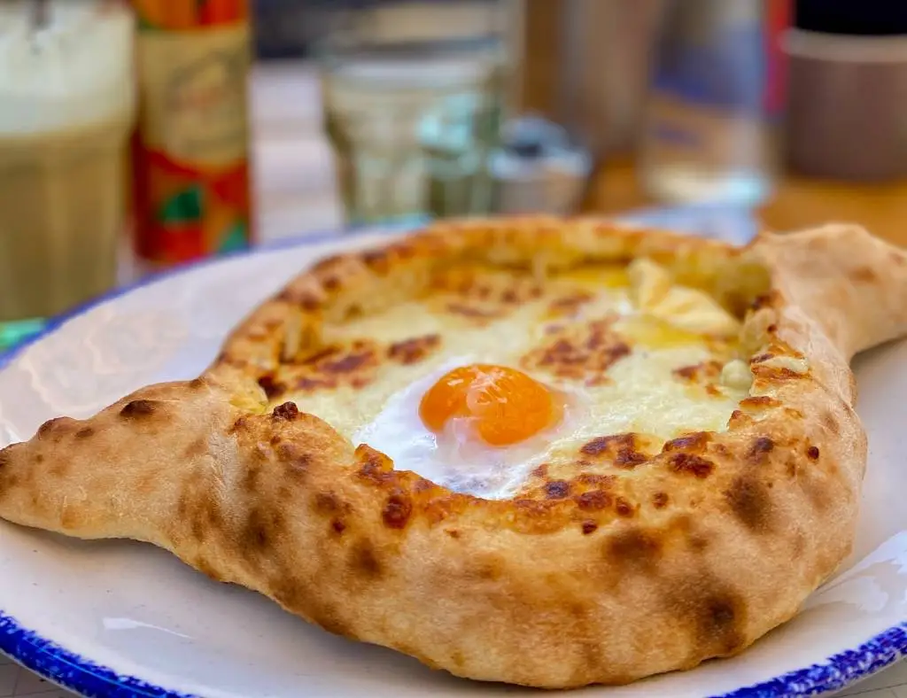 khacapuri bread in Georgia.