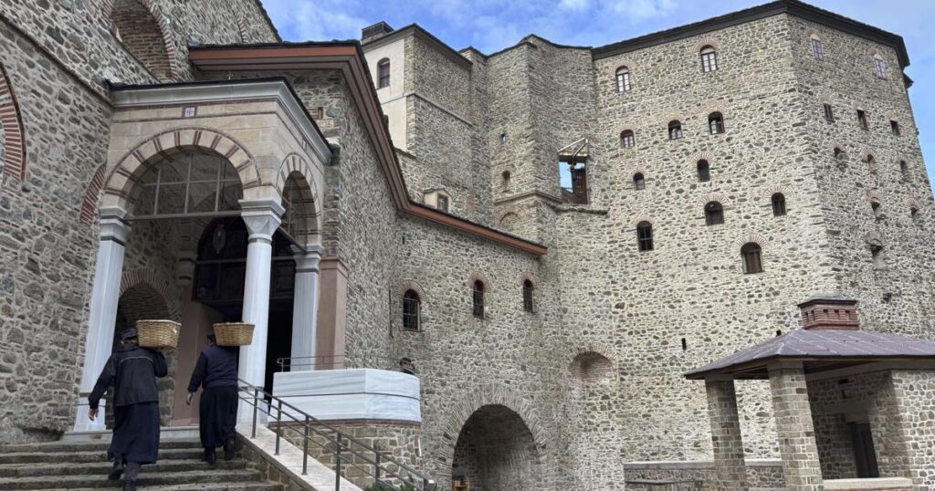 Earthquakes damage centuries-old monasteries in a secluded religious community in Greece | Ap Earthquakes damage centuries-old monasteries in a secluded religious community in Greece | Ap