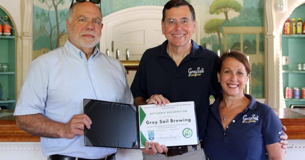 Cheers! Grey Sail Brewing wins award for environmental sustainability | Westerly