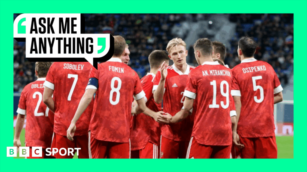 The Russian national football team starting eleven poses for a photo before the friendly match against Grenada in March 2025.