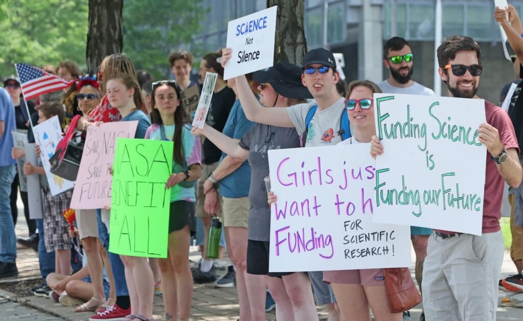 Protesters fight NASA budget cuts affecting Cleveland’s Glenn Research Center