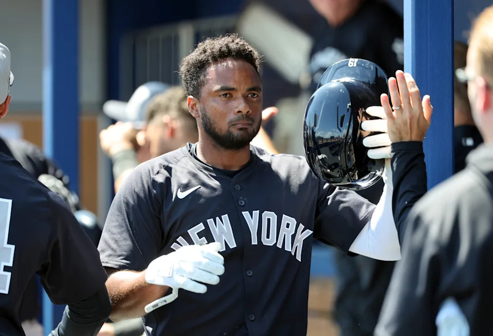 New York Yankees utility man Pablo Reyes (19).Kim Klement Neitzel-Imagn Images