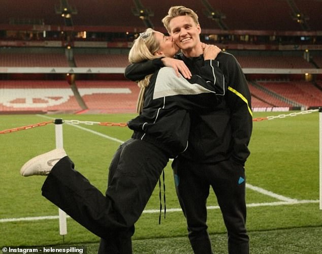 She has been seen at a number of Arsenal games in support of her lover since the duo met