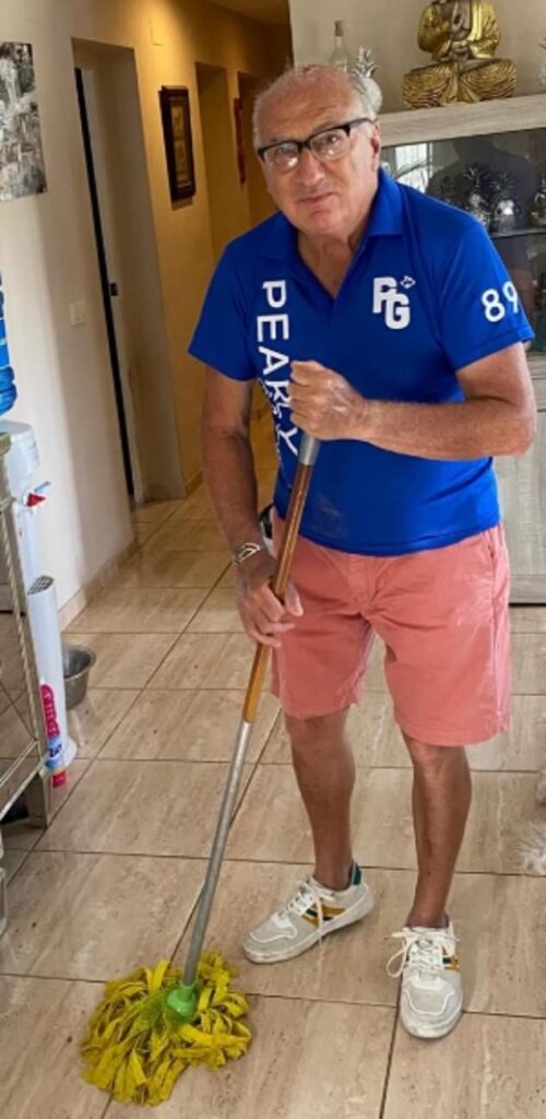 Alan Brozel is now working as a cleaner after he was scammed out of his £150k pension savings