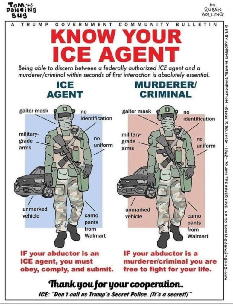 How to spot an ICE Agent.