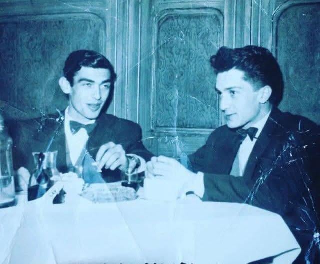 Dua Lipa’s grandfather (left) and Rita Ora’s grandfather (right). Photo taken by Bebe Rexha’s grandfather.