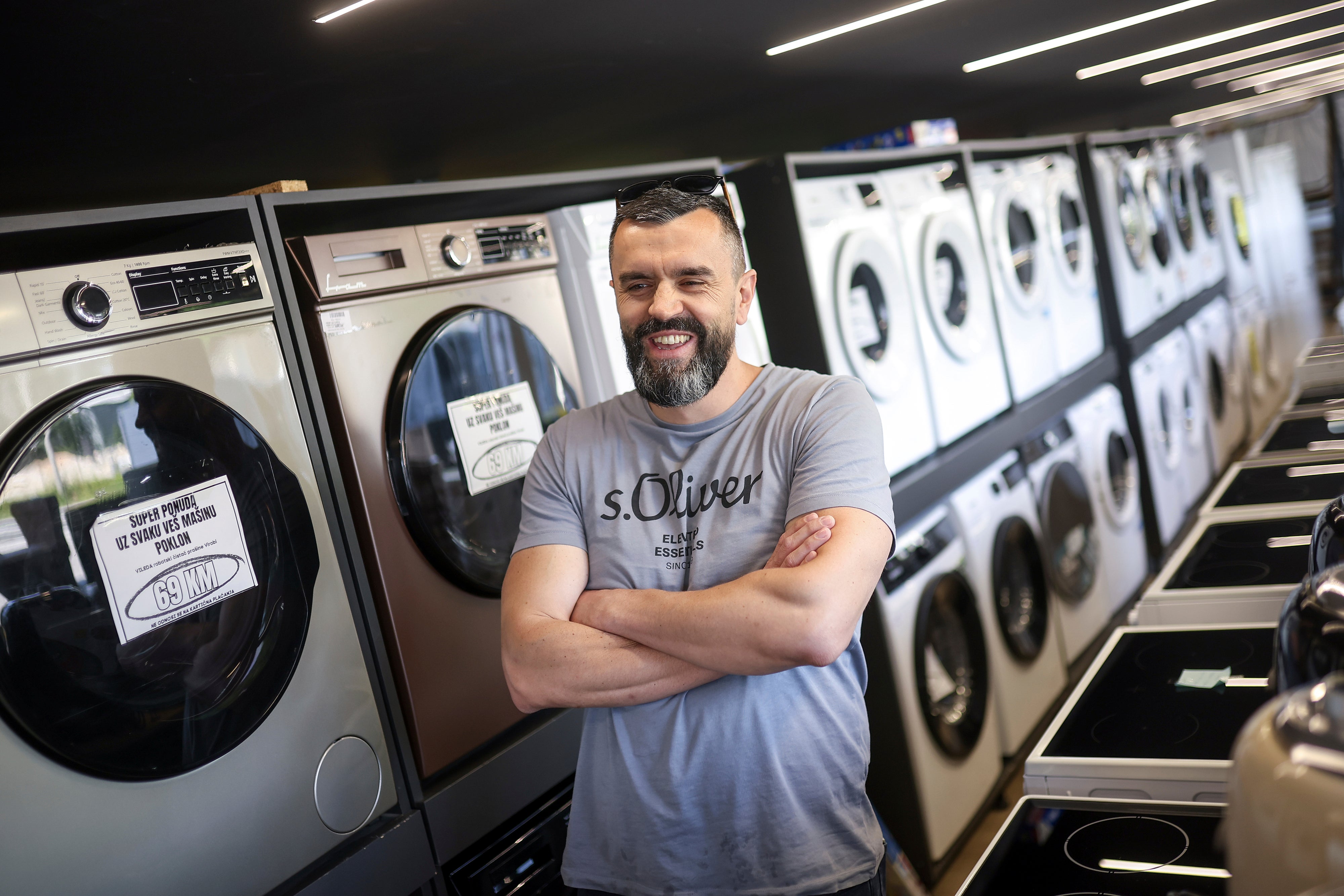 Mirnes Fatic in Hadzici, a suburb of Sarajevo, Bosnia (AP Photo/Armin Durgut)
