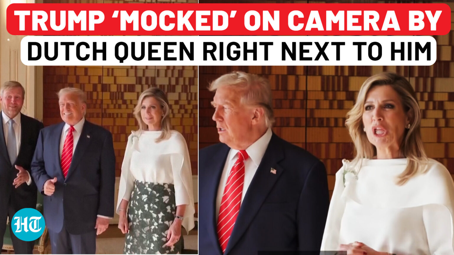 Trump unaware as Queen Maxima of Netherlands ‘mocks’ him on camera; internet ablaze by ‘royal roast’