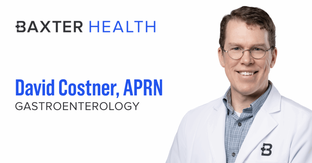 Baxter Health Welcomes David Costner, APRN, to Baxter Health Gastroenterology Clinic