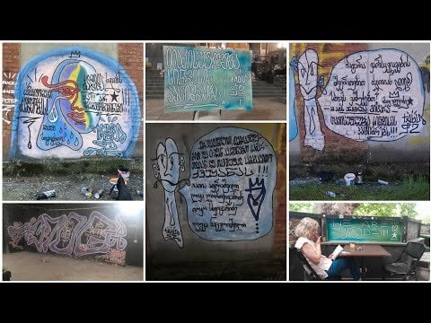 This street artist paints anti-government graffiti all around Tbilisi