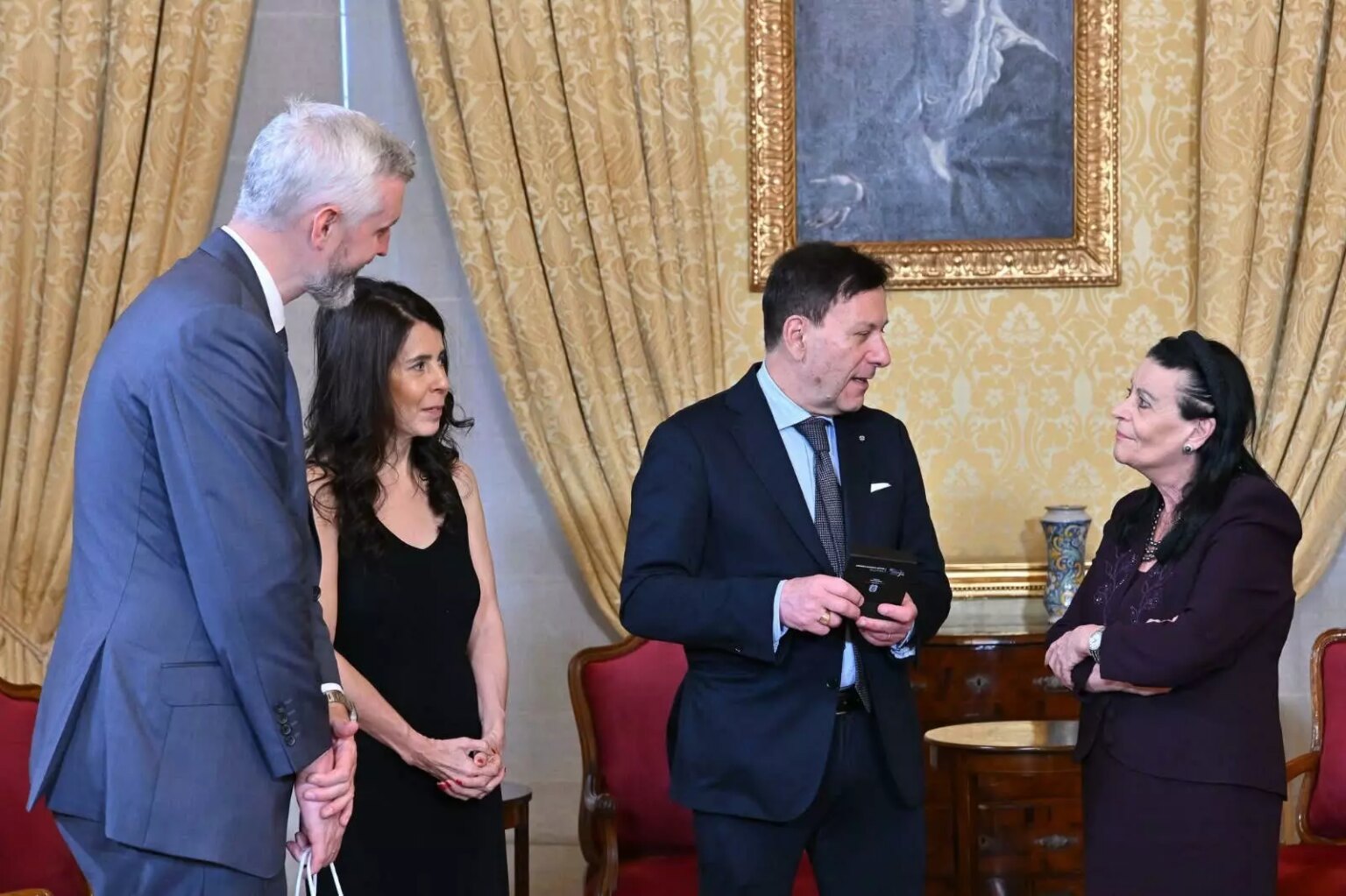 President of Malta receives outgoing Italian Ambassador Fabrizio Romano