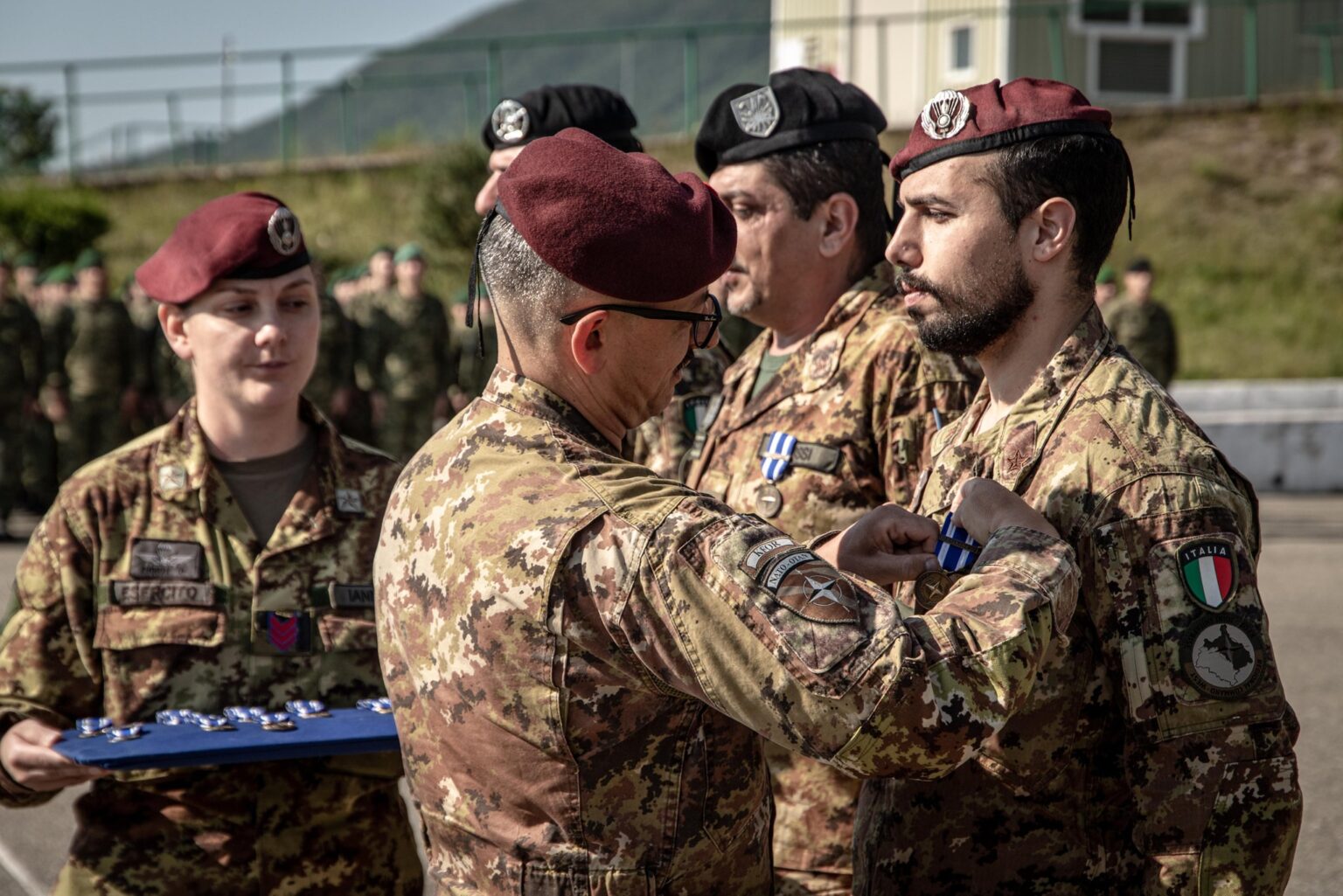 KFOR awards medals to soldiers from Italy, Croatia and North Macedonia in Peja