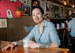 Jenny Nguyen, owner of the Sports Bra, a Northeast Portland bar that only plays women’s sports on the screens, March 27, 2024. The Sports Bra announced in 2025 it would open franchise locations in four new cities. 