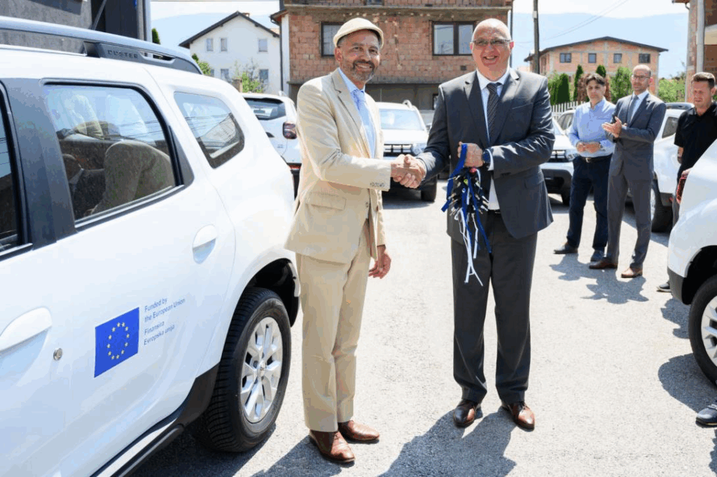The European Union donates 15 off-road Vehicles to BiH Mine Action Centre