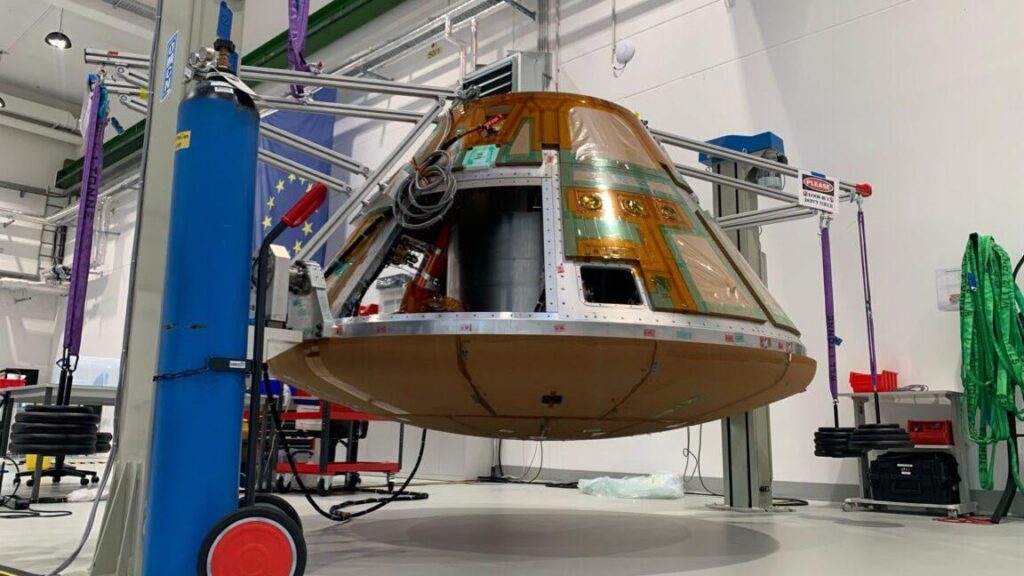 After successfully entering Earth’s atmosphere, a European spacecraft is lost