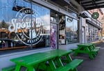 The Sports Bra, a Northeast Portland bar that only plays women’s sports on the screens, March 27, 2024. Jenny Nguyen opened the bar in 2022.