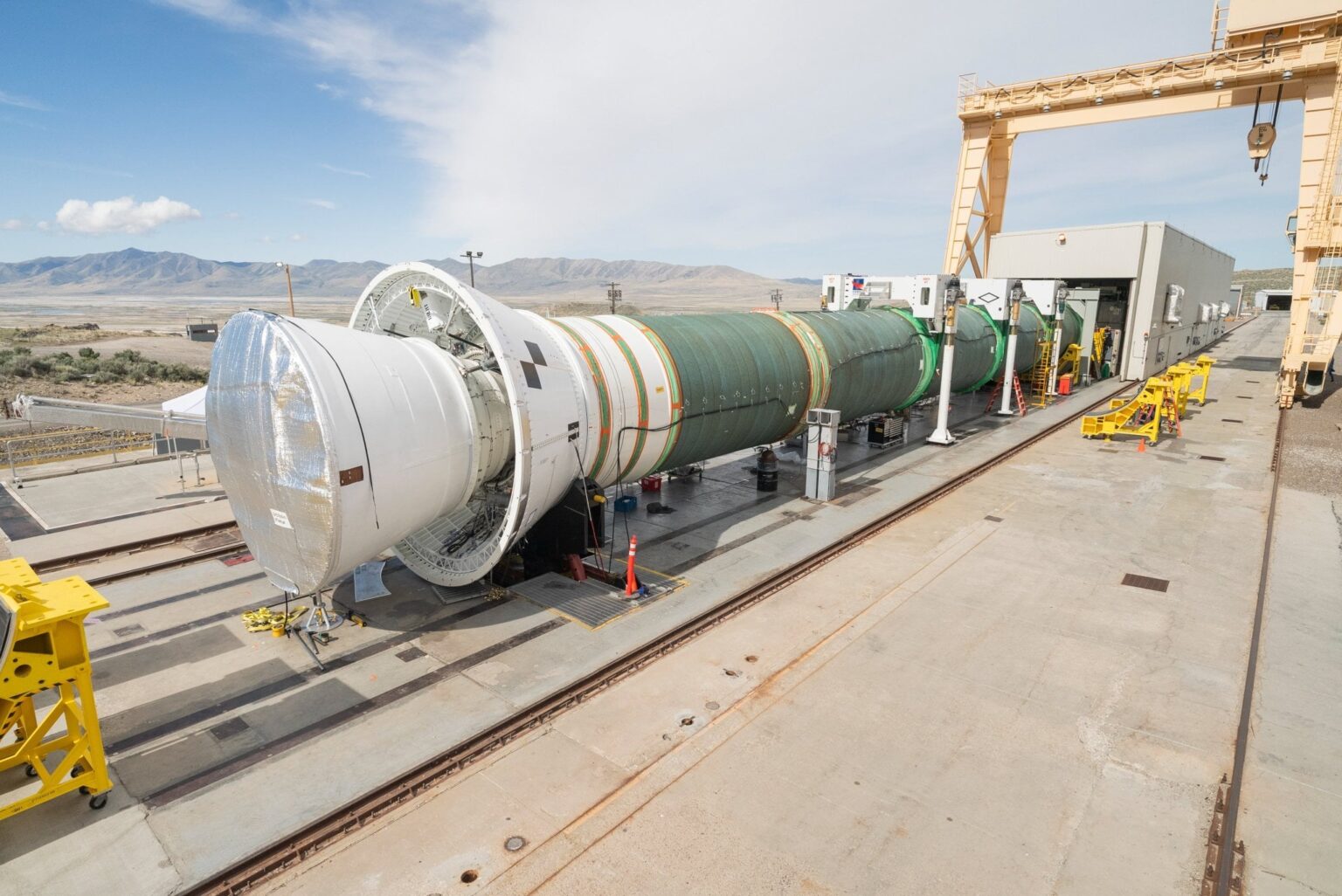 Artemis IX/SLS Block 2 booster update: “On June 26 at 1pm ET, we are static test firing the Booster Obsolescence and Life Extension solid rocket motor – the largest segmented solid rocket booster ever built.”
