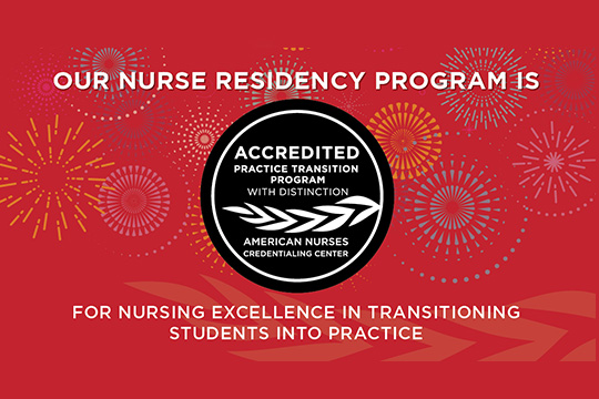 Accreditation with Distinction from American Nurses Credentialing Center Logo