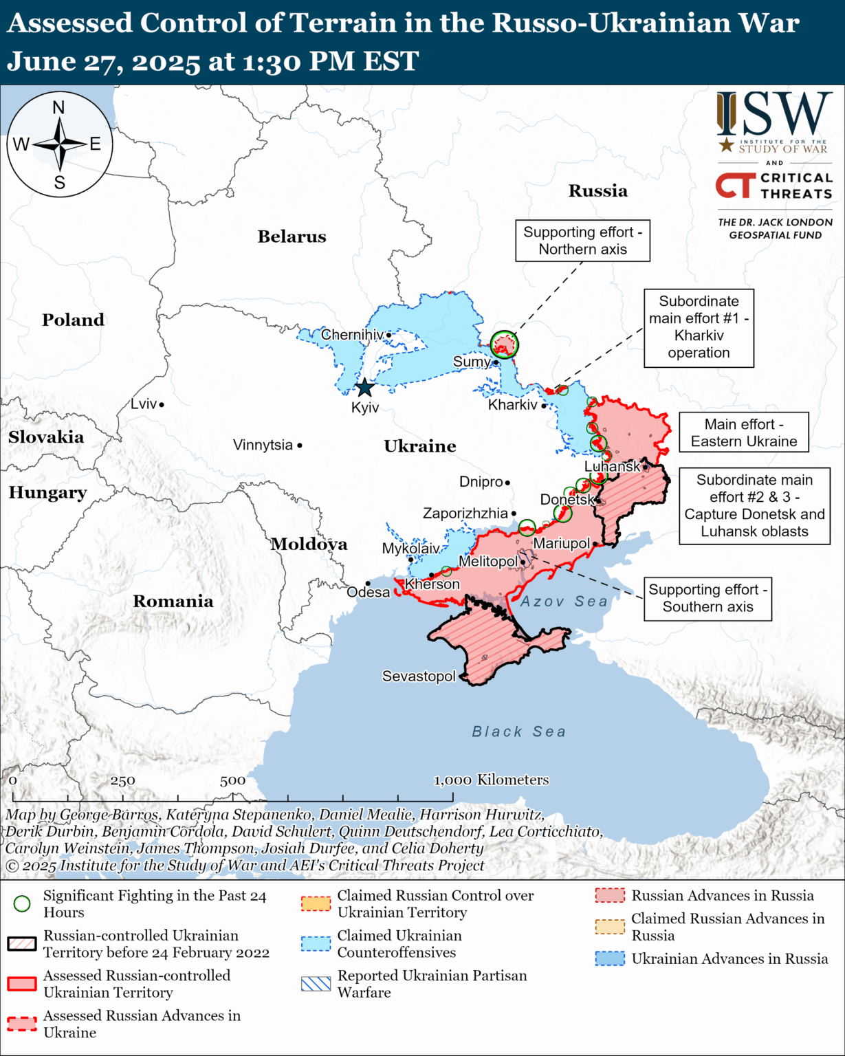 Russian Offensive Campaign Assessment, June 27, 2025