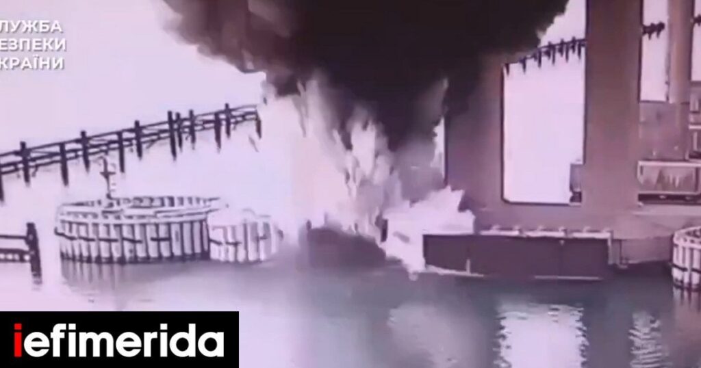 Ukraine again hit the Crimea bridge, exploded underwater -a new blow to Russia
