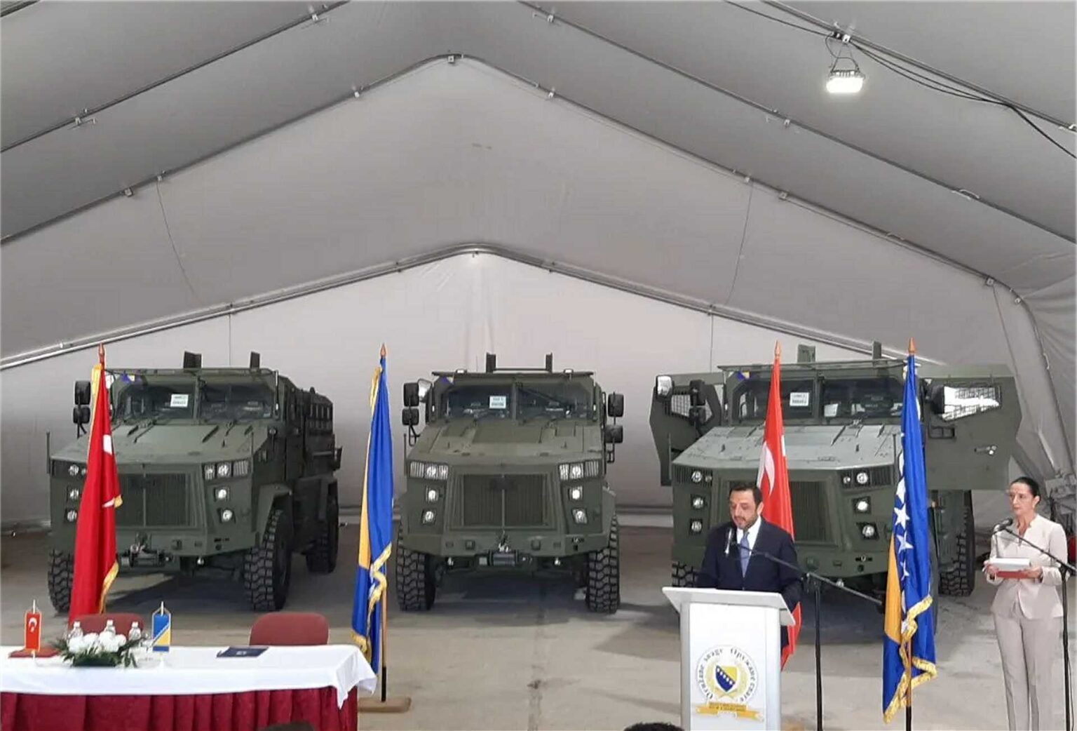 Türkiye donates Kirpi II Armored Vehicles and Bayraktar TB2 Drones to Bosnia and Herzegovina