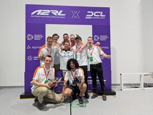 Autonomous drone defeats human champions in historic racing first