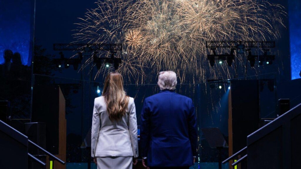 Trump military parade met with empty seats amid nationwide protests