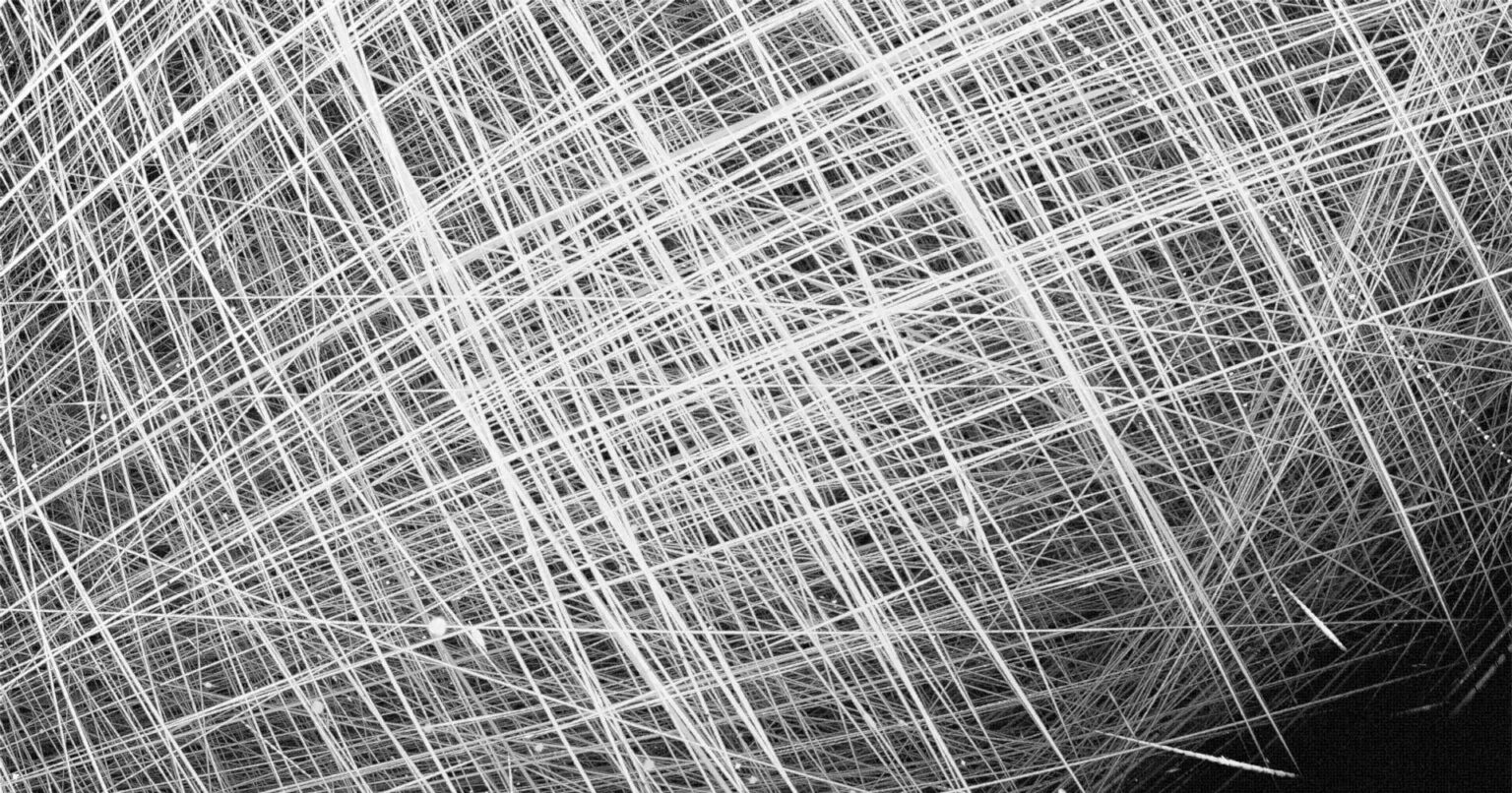 This long exposure photo compilation tracks the satellites that travel across the Arctic sky on Feb. 22, 2025