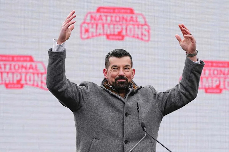 Ohio State Buckeyes football head coach Ryan Day© Adam Cairns&sol;Columbus Dispatch &sol; USA TODAY NETWORK via Imagn Images