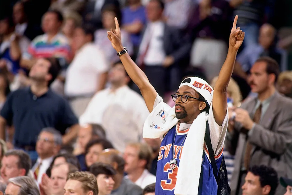 Spike Lee has been courtside for the Knicks for a very long time. (Andrew D. Bernstein/NBAE via Getty Images)