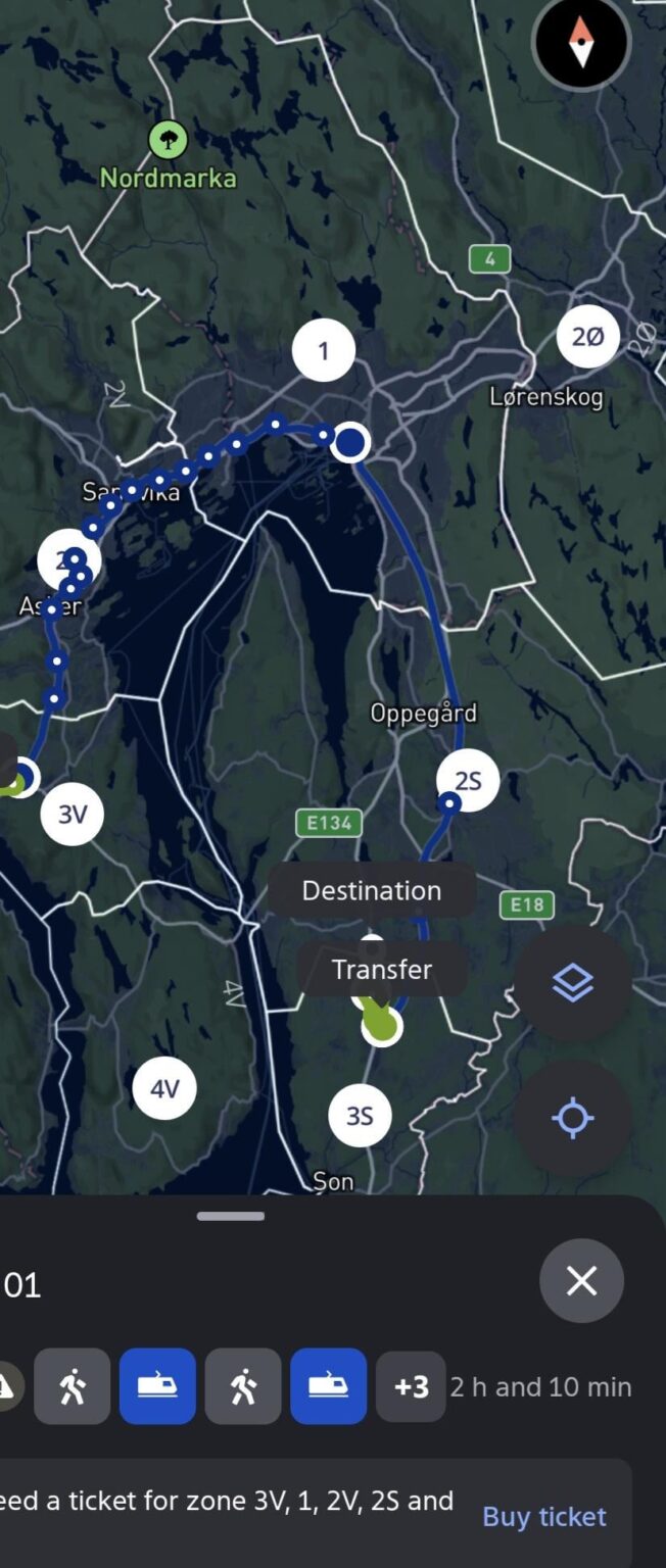 Oslo public transport issues (40 minutes by car vs 2.5h by public transport)